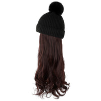 HKM-478547 Removable Woolen Cap with Long Curly Hair for Stylish Look