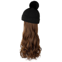 HKM-478547 Removable Woolen Cap with Long Curly Hair for Stylish Look