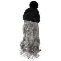 HKM-478547 Removable Woolen Cap with Long Curly Hair for Stylish Look
