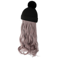 HKM-478547 Removable Woolen Cap with Long Curly Hair for Stylish Look