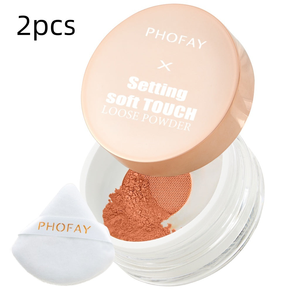 HKM-516243 Soft Touch Loose Powder - Long-lasting, Weightless & Sweatproof, 10g