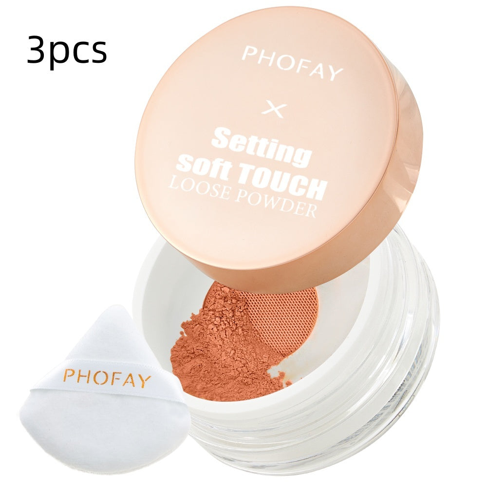 HKM-516243 Soft Touch Loose Powder - Long-lasting, Weightless & Sweatproof, 10g