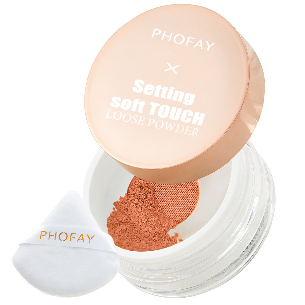HKM-516243 Soft Touch Loose Powder - Long-lasting, Weightless & Sweatproof, 10g