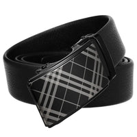 HKM-258195 Automatic Buckle Men's Belt Made of Head Layer Cowhide, Model LY36-24871-5