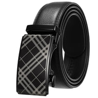 HKM-258195 Automatic Buckle Men's Belt Made of Head Layer Cowhide, Model LY36-24871-5