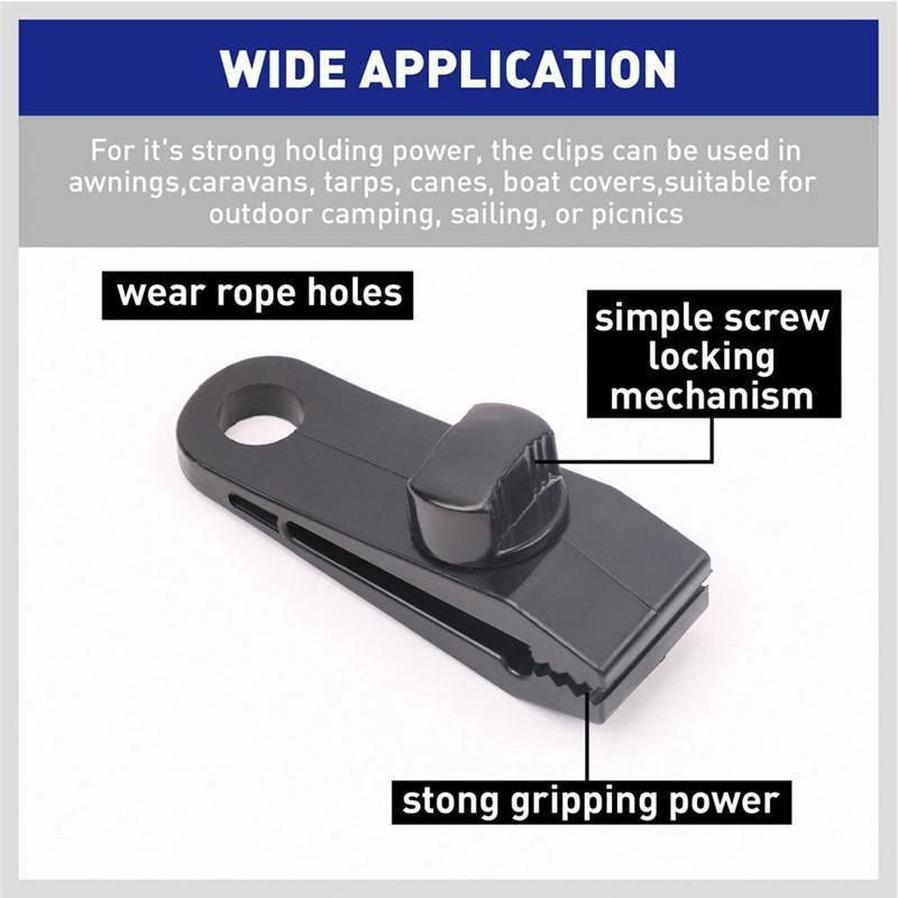 HKM-107347 Outdoor Fast Setup Tent Plastic Clip Fasteners