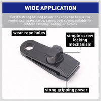 HKM-107347 Outdoor Fast Setup Tent Plastic Clip Fasteners