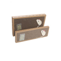 HKM-789843 Cat Scratching Board with Woven Sisal Mouse and Catnip - Large and Small Sizes Available