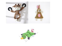 HKM-531027 Corduroy Donkey Shape Plush Chew Toy with Squeaker for Dogs and Puppies
