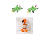 HKM-531027 Corduroy Donkey Shape Plush Chew Toy with Squeaker for Dogs and Puppies