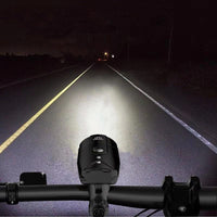 HKM-332435 Black Bicycle LED Night Headlight for Enhanced Visibility