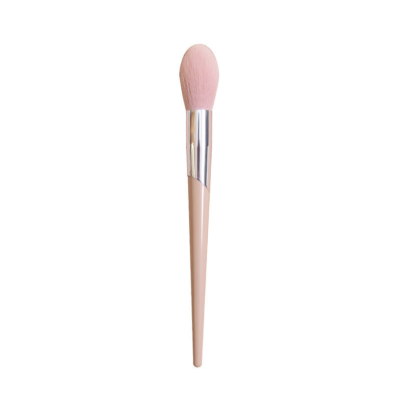 HKM-348115 Nude Pink Makeup Brush Set with 15 Essential Tools for Flawless Application