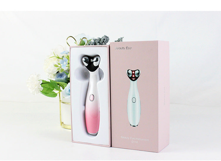 HKM-783827 Eye Beauty RF Radio Frequency Massager with LED Light Therapy for Dark Circles and Wrinkle Reduction