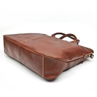 HKM-725715 Luxury Vintage Leather 14 Inch Laptop Bag for Men, Messenger Briefcase Ideal for Business Use