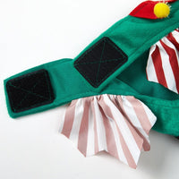 HKM-919827 Cute Green Knitted Dog Skirt for Christmas - Available in Multiple Sizes