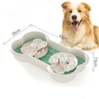 HKM-857875 Anti-Choking Slow Feeder Dog Bowl with Rotating Trays for Healthy Eating Habits - Suitable for Large Breeds