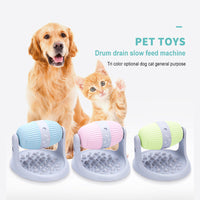 HKM-018067 Leaking Drum-Type Slow Feeder Toy for Dogs – Available in Blue, Pink, Green