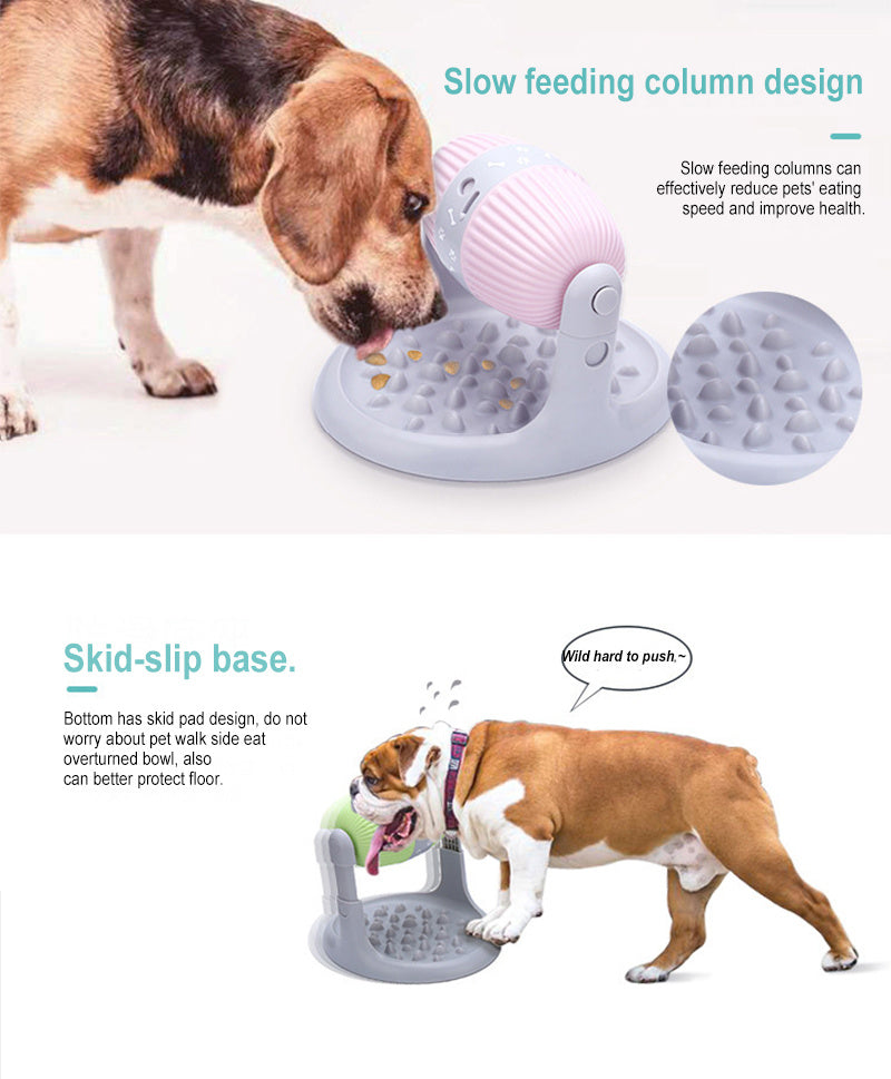 JMT-223882 Leaking Drum-Type Slow Feeder Toy for Dogs – Available in Blue, Pink, Green