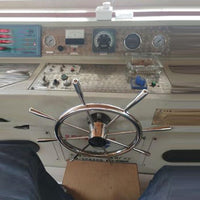 HKM-122003 Stainless Steel Steering Wheel for Yacht Accessories - Durable Marine Hardware