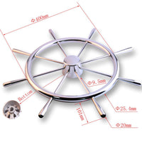 HKM-122003 Stainless Steel Steering Wheel for Yacht Accessories - Durable Marine Hardware