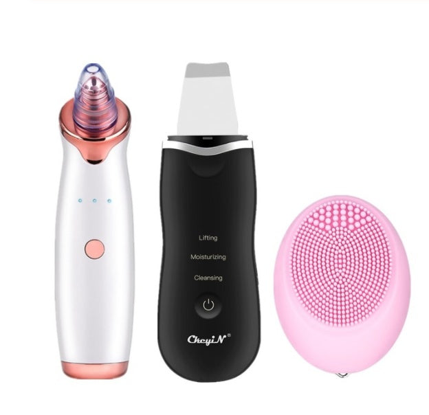 KTX-962323 Ultrasonic Facial Scrubber with Blackhead Removal and Skin Rejuvenation Functions