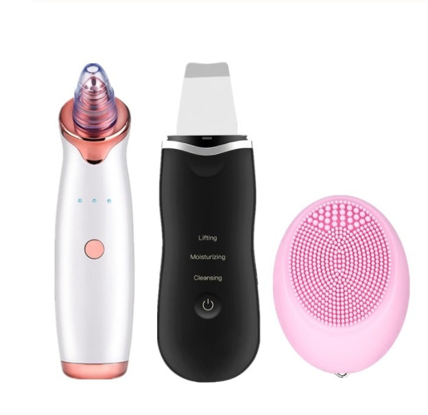 KTX-962323 Ultrasonic Facial Scrubber with Blackhead Removal and Skin Rejuvenation Functions