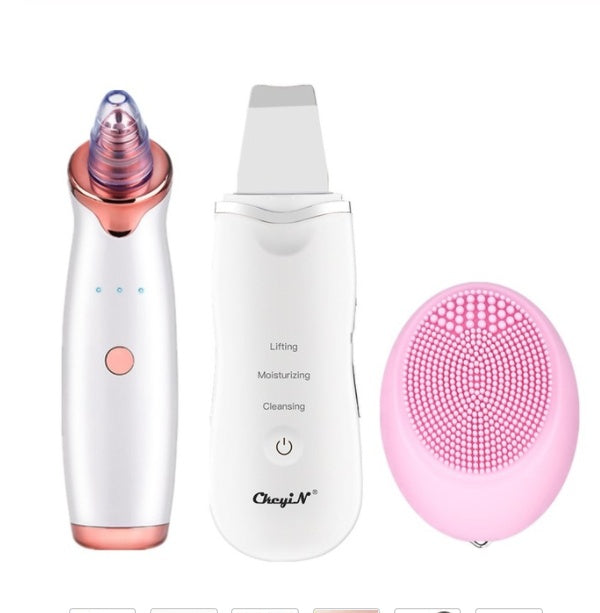 KTX-962323 Ultrasonic Facial Scrubber with Blackhead Removal and Skin Rejuvenation Functions