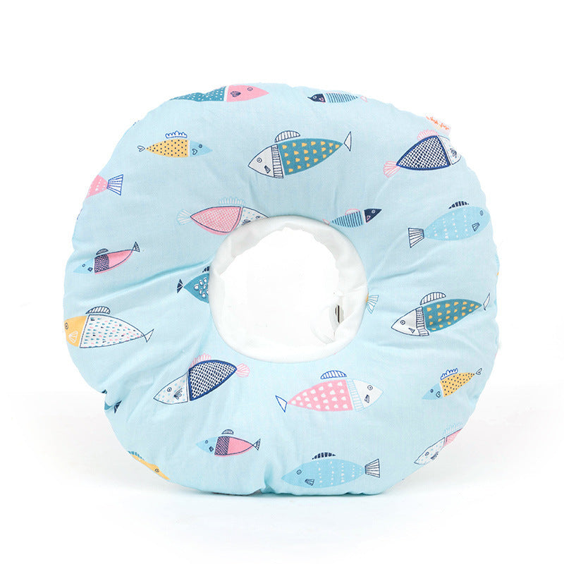 HKM-209811 Soft Elizabethan Headgear Collar for Pets - Adjustable Comfort for Cats and Dogs