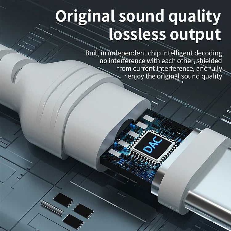 KTX-256339 USB-C Digital Decoded In-Ear Music Headphones with Microphone