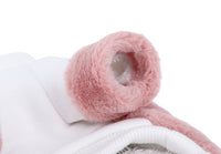 HKM-096531 Cozy Pink Double-Sided Velvet Winter Clothes for Small Dogs