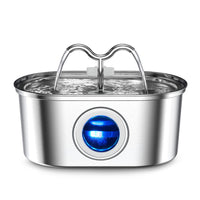 HKM-162643 Stainless Steel Pet Water Dispenser for Cats and Dogs with Detachable Design