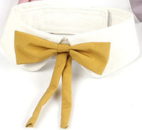 HKM-422227 Charming Pet Bow Tie Collar - British Style in Green with Red, Pink with Purple, White with Yellow