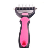 HKM-295763 Stainless Steel Rake Comb with Round Edges for Dogs and Cats - Large and Small Sizes Available