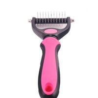 HKM-295763 Stainless Steel Rake Comb with Round Edges for Dogs and Cats - Large and Small Sizes Available
