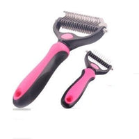 HKM-295763 Stainless Steel Rake Comb with Round Edges for Dogs and Cats - Large and Small Sizes Available