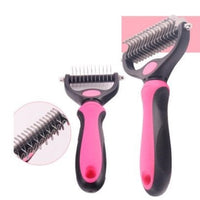HKM-295763 Stainless Steel Rake Comb with Round Edges for Dogs and Cats - Large and Small Sizes Available