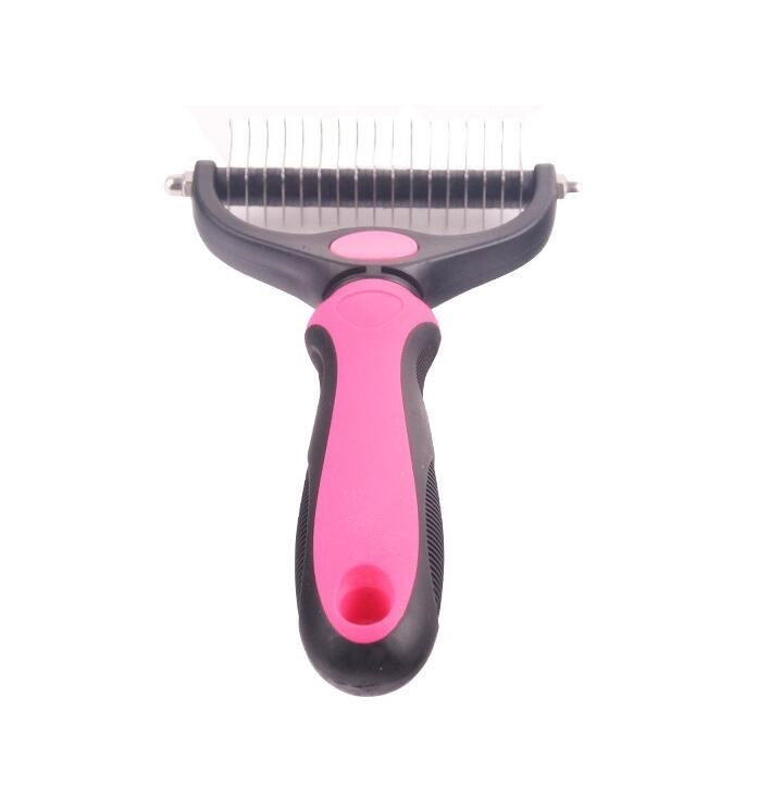 HKM-295763 Stainless Steel Rake Comb with Round Edges for Dogs and Cats - Large and Small Sizes Available