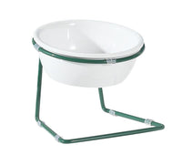 HKM-258643 Pet Dining Table with A5 Melamine Bowl and Iron Bracket - 345ml Capacity
