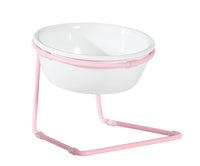 HKM-258643 Pet Dining Table with A5 Melamine Bowl and Iron Bracket - 345ml Capacity