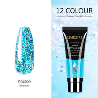 HKM-155219 Glitter Extension Glue for Nail Art - 15ML Painless Quick Application