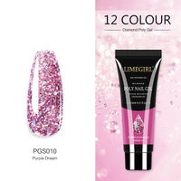 HKM-155219 Glitter Extension Glue for Nail Art - 15ML Painless Quick Application