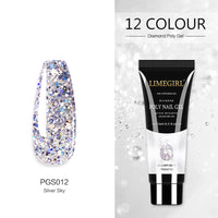 HKM-155219 Glitter Extension Glue for Nail Art - 15ML Painless Quick Application