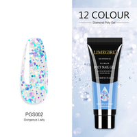 HKM-155219 Glitter Extension Glue for Nail Art - 15ML Painless Quick Application