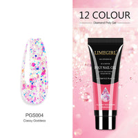HKM-155219 Glitter Extension Glue for Nail Art - 15ML Painless Quick Application