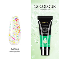 HKM-155219 Glitter Extension Glue for Nail Art - 15ML Painless Quick Application