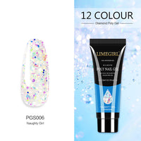 HKM-155219 Glitter Extension Glue for Nail Art - 15ML Painless Quick Application