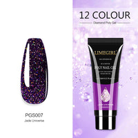 HKM-155219 Glitter Extension Glue for Nail Art - 15ML Painless Quick Application