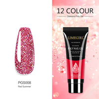 HKM-155219 Glitter Extension Glue for Nail Art - 15ML Painless Quick Application