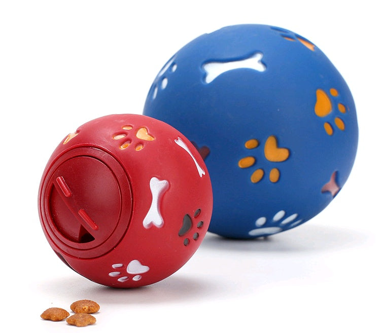 HKM-706067 Multicolor Rubber Puzzle Ball for Medium and Large Dogs - Interactive Pet Toy