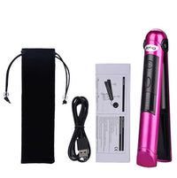HKM-434259 Portable Wireless Hair Straightener with USB Charging and Temperature Control